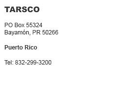 Tarsco Puerto Rico