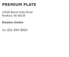 Premium Plate Redford
