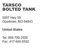 Tarsco Bolted Tank Goodman