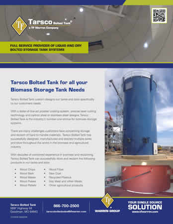 Biomass Storage Tank Needs